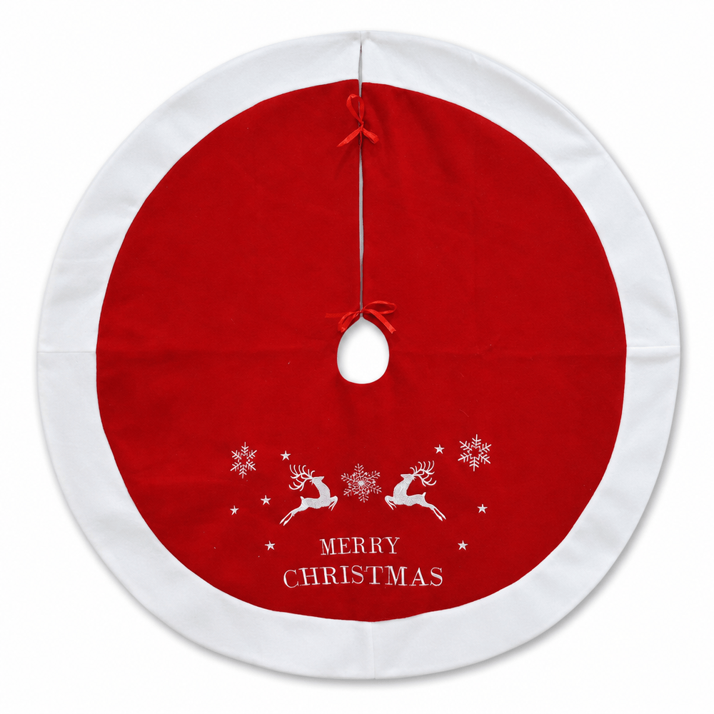 Reindeer Scene Tree Skirt (100cm)