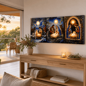 Nativity Light Up Canvas (30cm x 40cm)