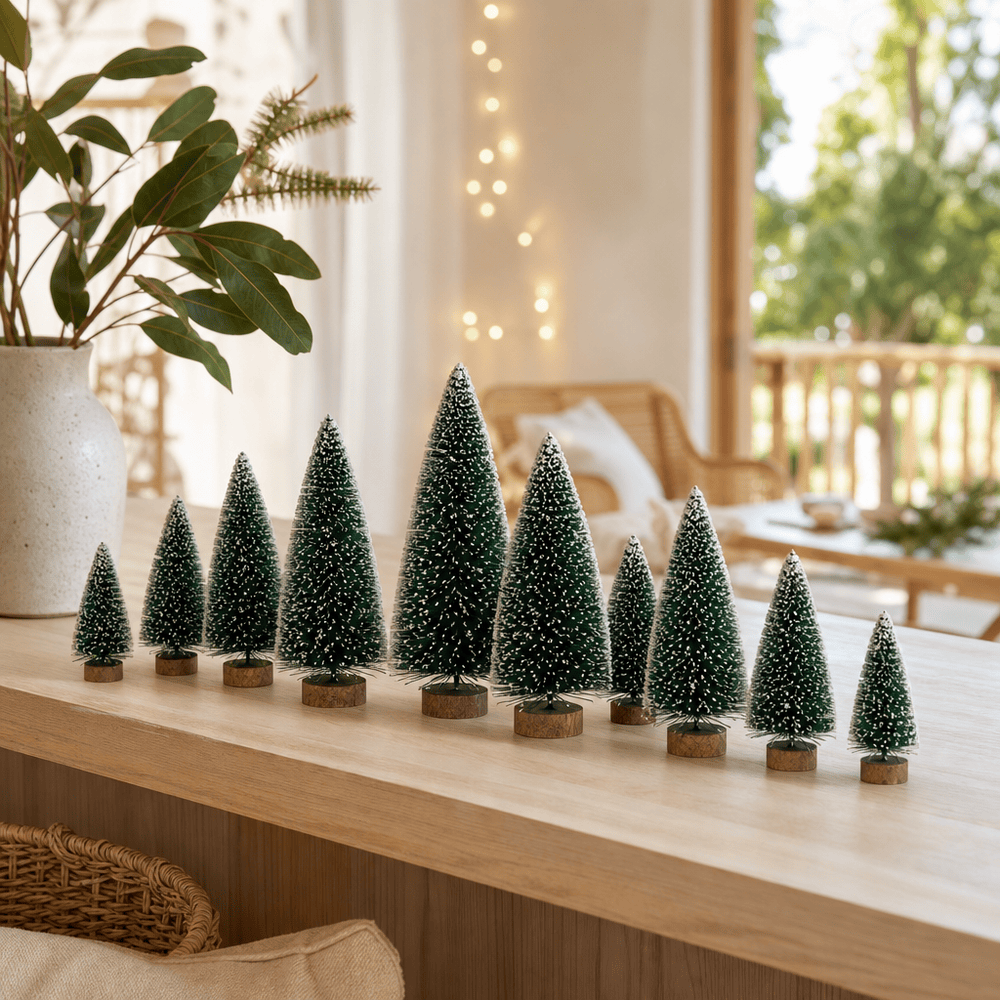 Gold Base Mini Bristle Tree 9pk