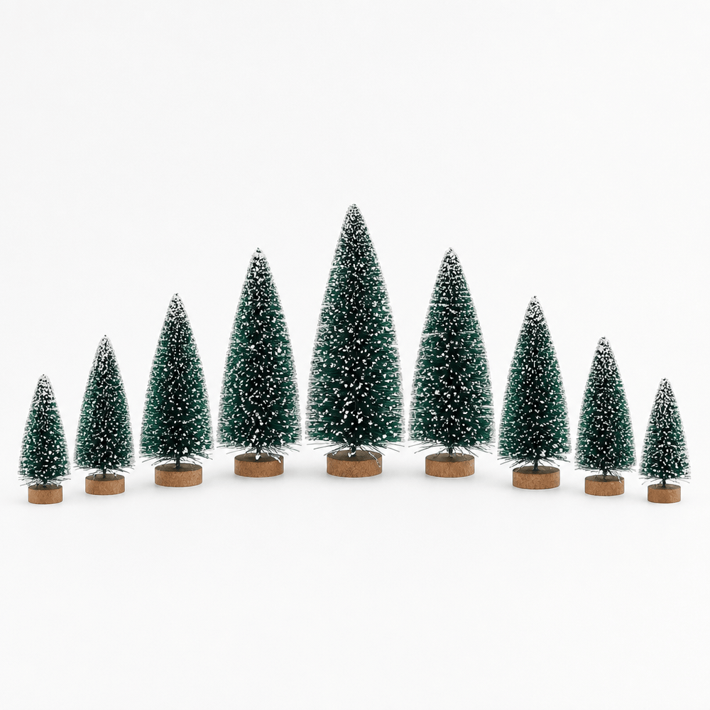 Gold Base Mini Bristle Tree 9pk