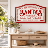 Santa's Workshop Wall Plaque