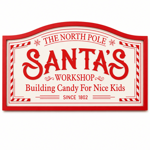Santa's Workshop Wall Plaque