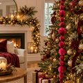 Velvet Burgundy Bauble Garland (1.8m)