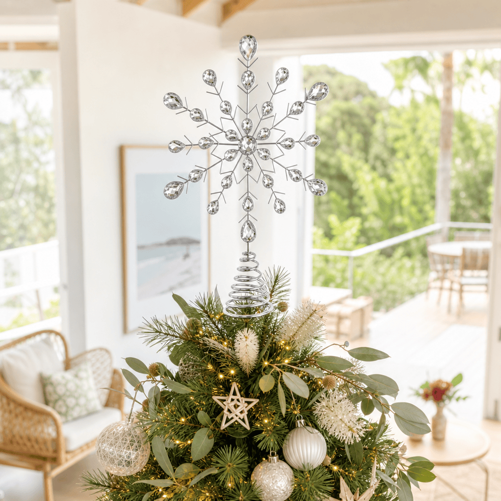 Jewel Tree Topper Snowflake (19cm)