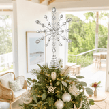 Jewel Tree Topper Snowflake (19cm)
