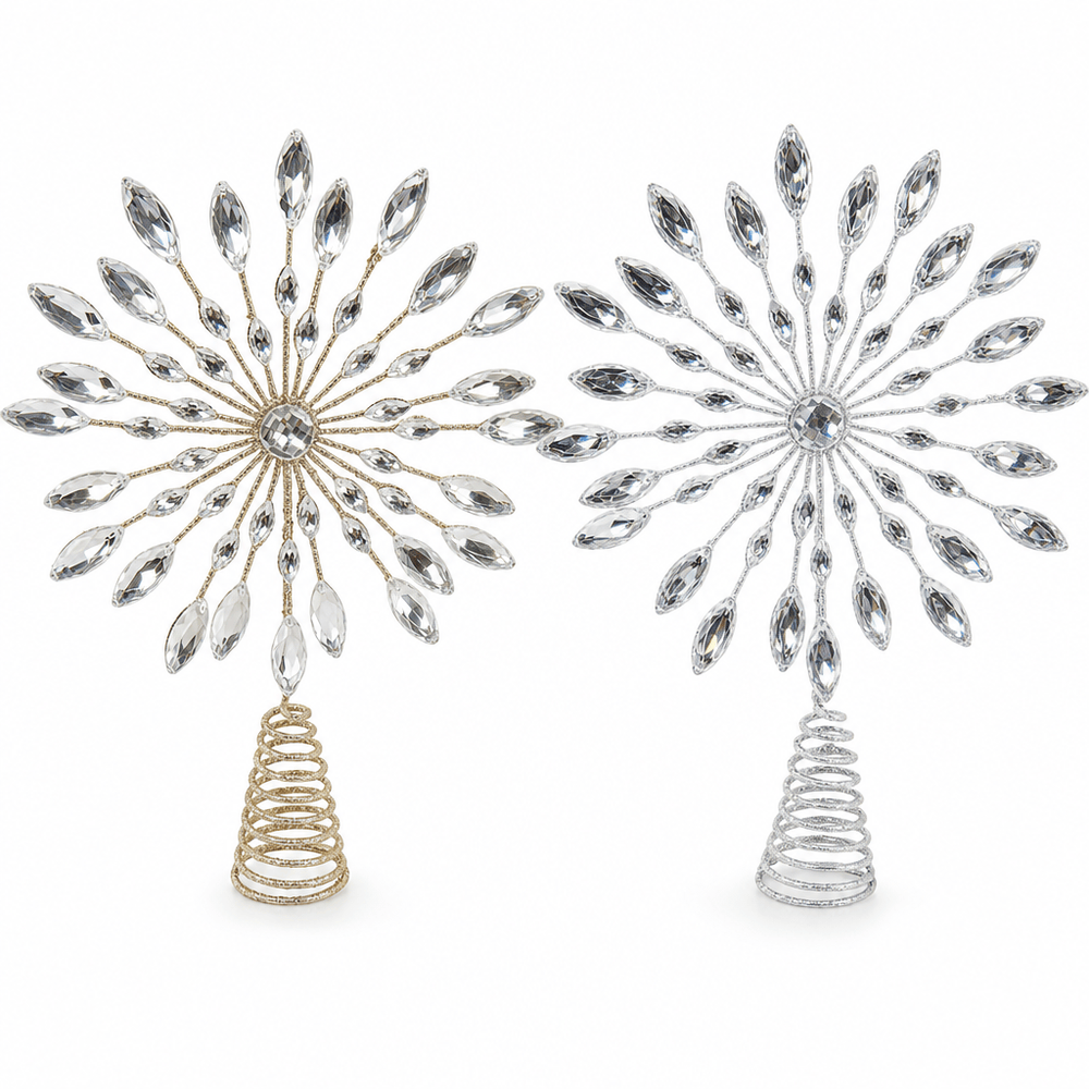 Jewel Tree Topper Starburst (23cm) Asst