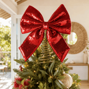 Glam Bow Tree Topper (32cm)