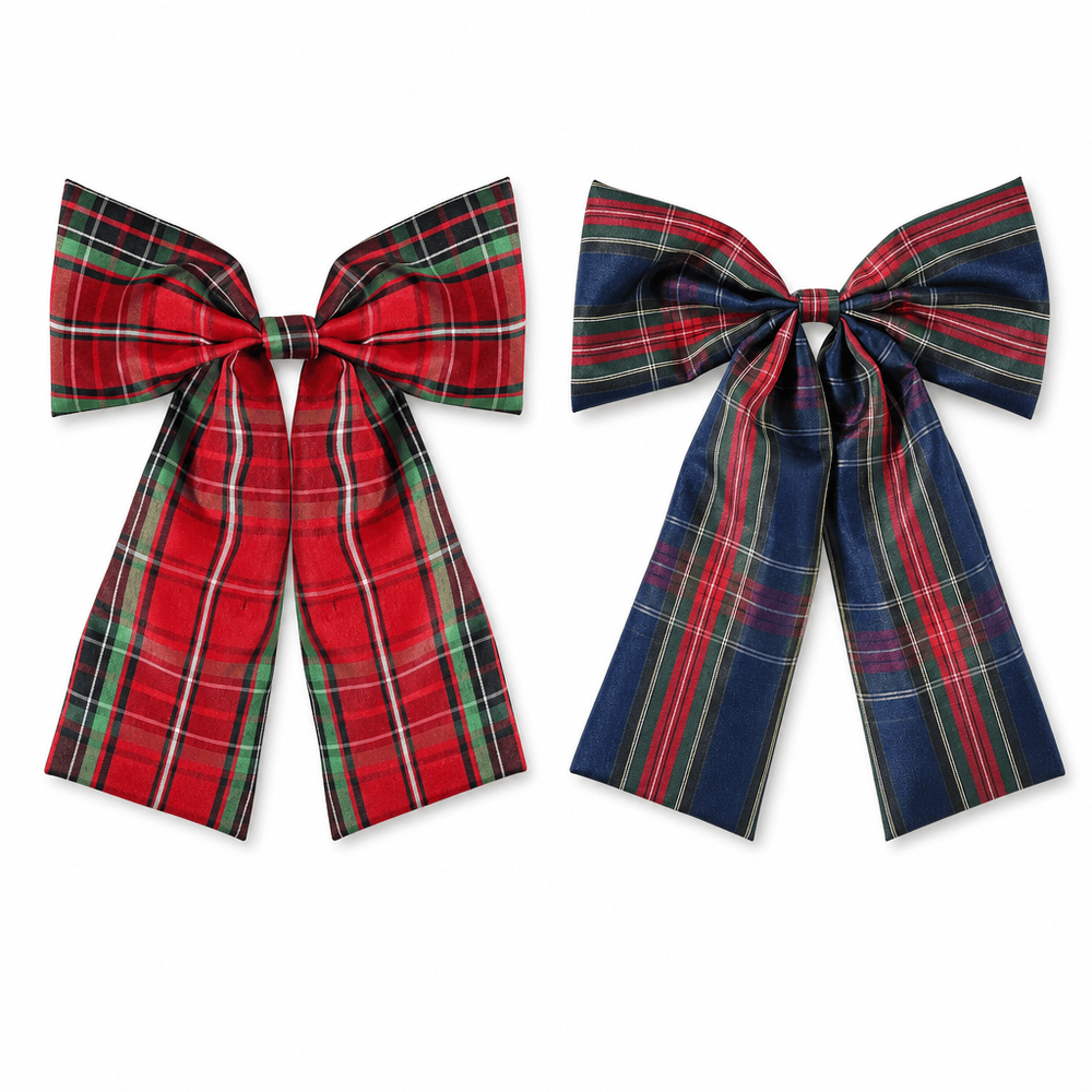Balmoral Tartan Bow Clip