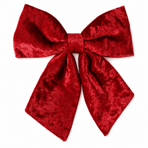 Red Regal Velvet Bow (24cm)