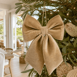 Champagne Luxe Velvet Bow (45cm)