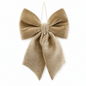 Champagne Luxe Velvet Bow (45cm)