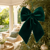 Green Luxe Velvet Bow (45cm)