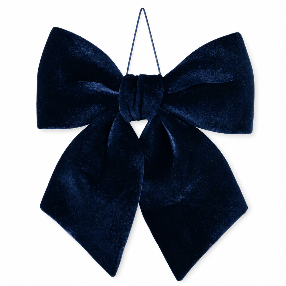 Midnight Velvet Bow (45cm)
