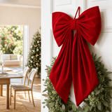 Dark Red Flocked Bow (96cm)