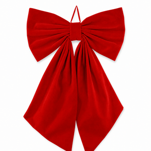 Dark Red Flocked Bow (96cm)