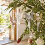 Glitter Fairy Wings Ornament (14cm) Asst