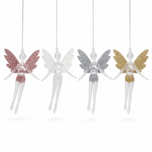 Glitter Fairy Wings Ornament (14cm) Asst