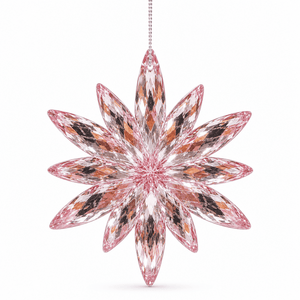 Pink Acrylic Flower Ornament (11.5cm)