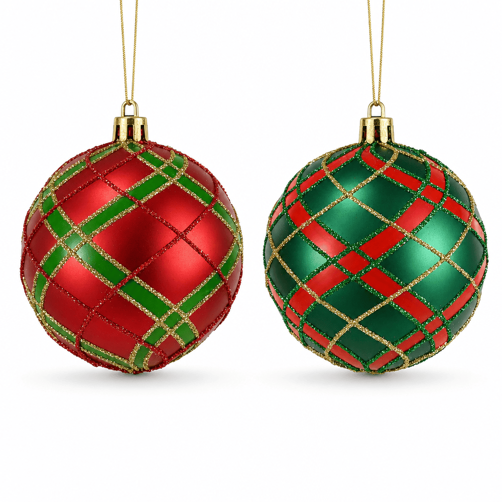 Tartan Bauble (8cm)