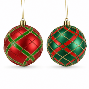 Tartan Bauble (8cm)