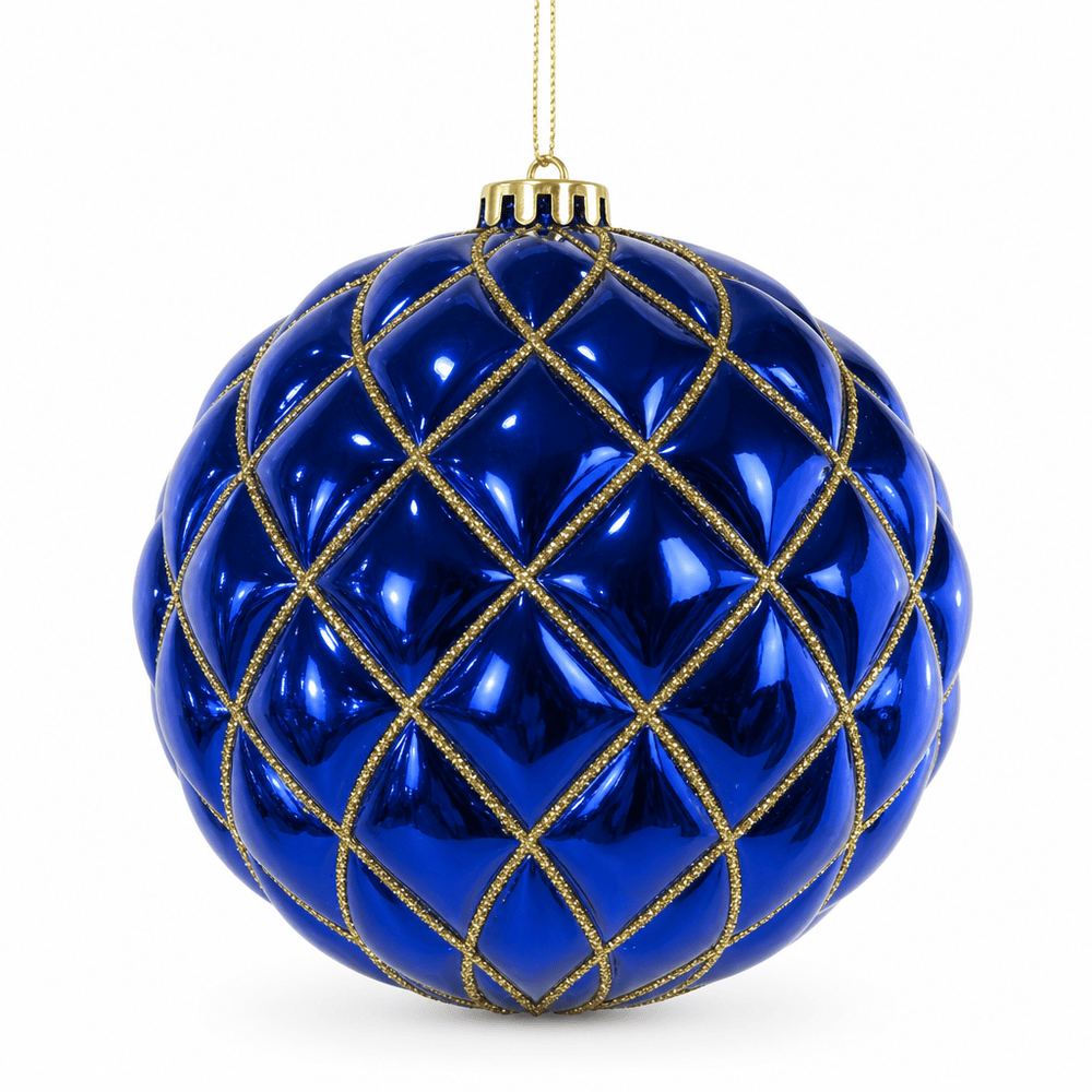Blue Honeycomb Bauble (15cm)