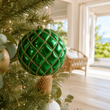 Green Honeycomb Bauble (15cm)