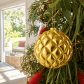 Gold Honeycomb Bauble (15cm)