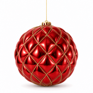 Red Honeycomb Bauble (15cm)
