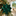 Green Velvet Glitter Poinsettia Clip
