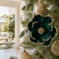 Green Gilded Magnolia Clip