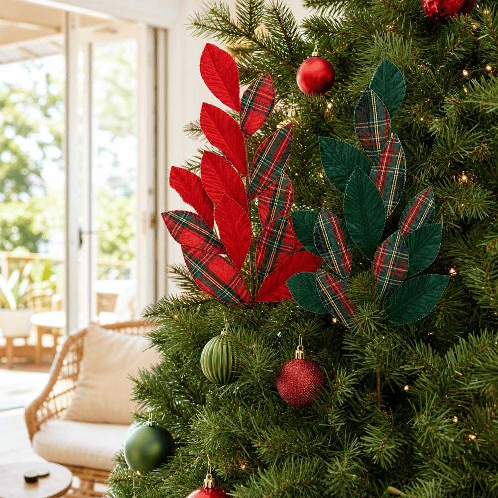 Tartan Heritage Pick on a decorated Christmas tree