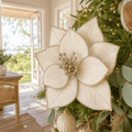 Champagne Luxe Poinsettia Clip