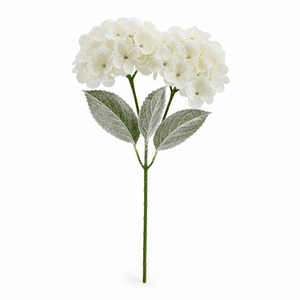 White Snowy Hydrangea Stem (64cm)