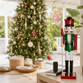 Burgandy and Green Nutcracker (80cm)