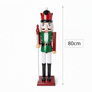 Burgandy and Green Nutcracker (80cm)