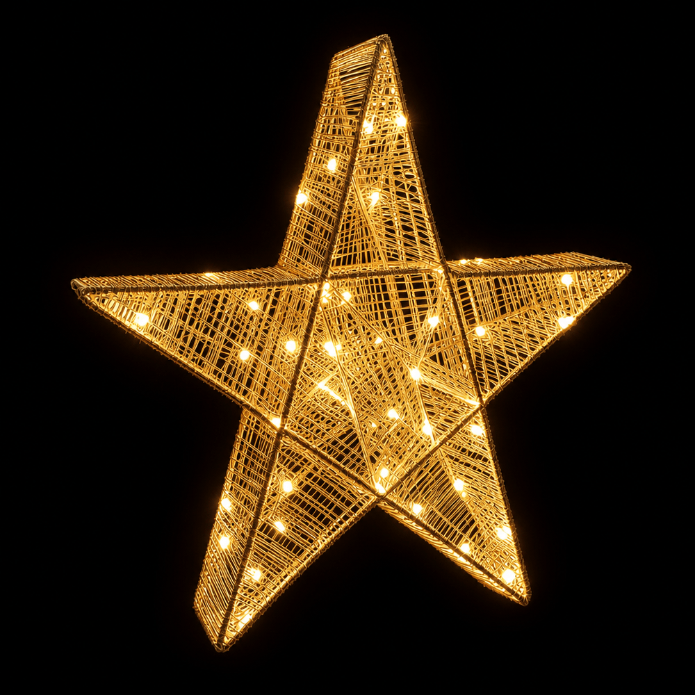 LED Battery 3D Iridescent Star (50cm)