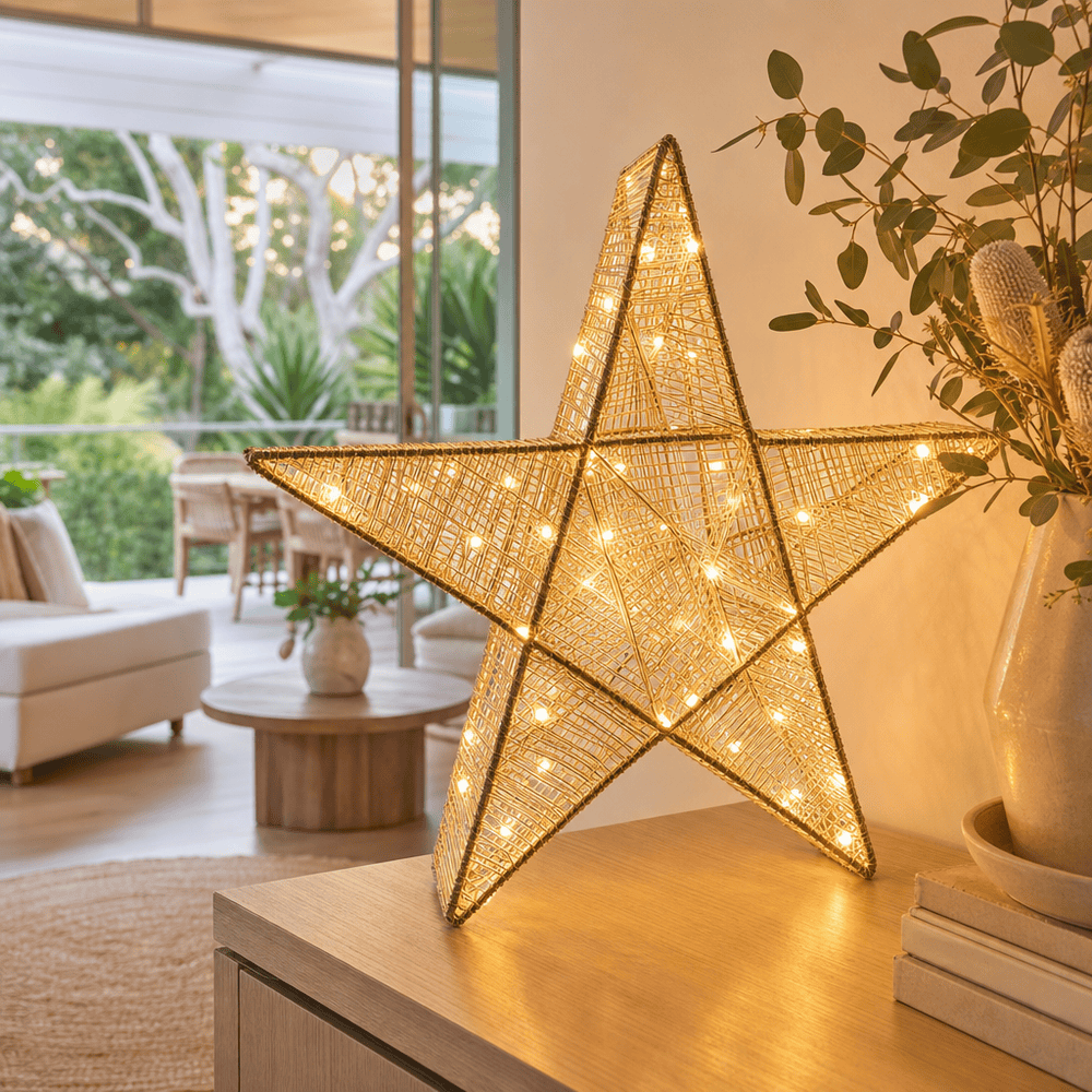 LED Battery 3D Iridescent Star (50cm)