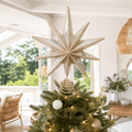 Champagne Mirrored Star Tree Topper