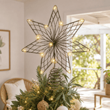 LED Champagne Star Tree Topper
