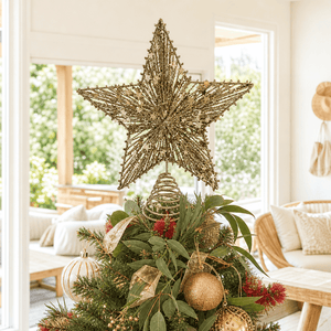 Glitter Star Tree Topper (30cm)