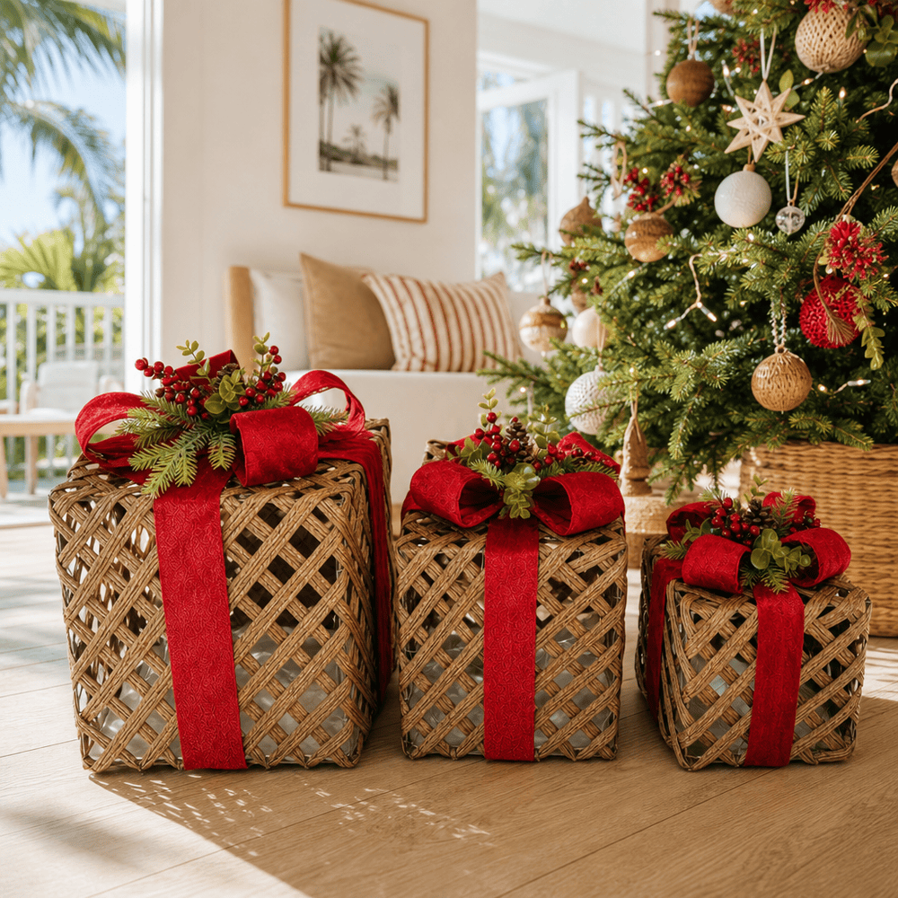 Rattan Present (3pc)
