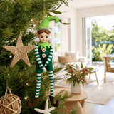 Jolly Green Elf Ornament styled in an Australian Christmas setting