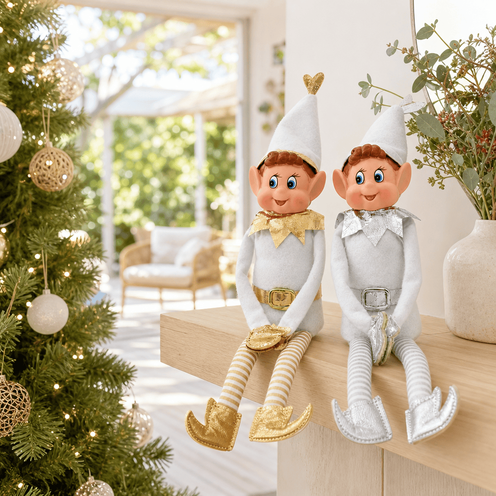 Metallic Elf styled in an Australian Christmas setting