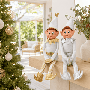 Metallic Elf styled in an Australian Christmas setting