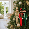 Hanging Poseable Elf styled in an Australian Christmas setting