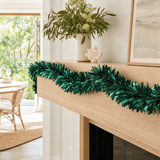 Mixed Cut Tinsel Dark Green (2.4m)