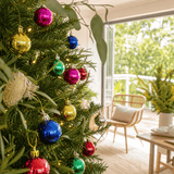 Multicolour Shiny Baubles 12pk (6cm)