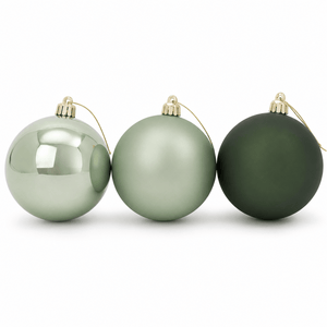 Mint Mix Baubles 3pk (10cm)