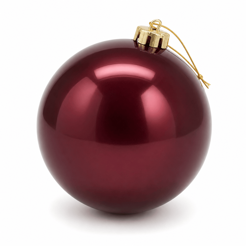 Pearl Bauble Burgundy (15cm)