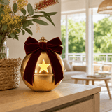 LED Metal Nutbell with Candle